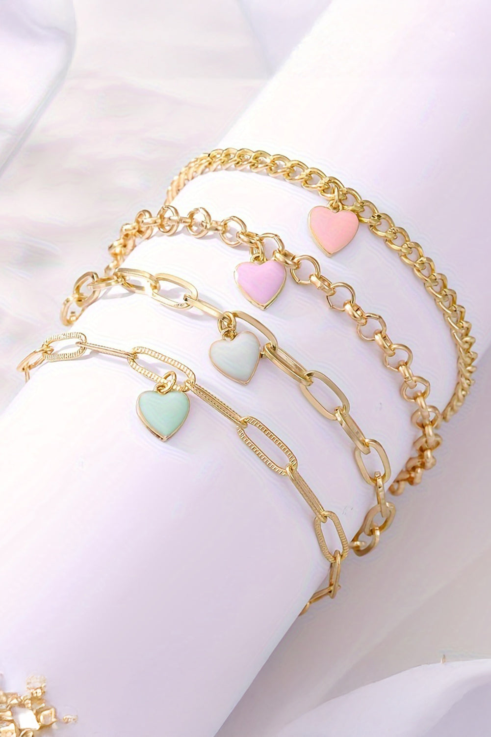 Valentine Hearts Bracelet Set